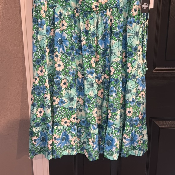 As U Wish Blue Floral Midi Dress - Picture 3 of 6